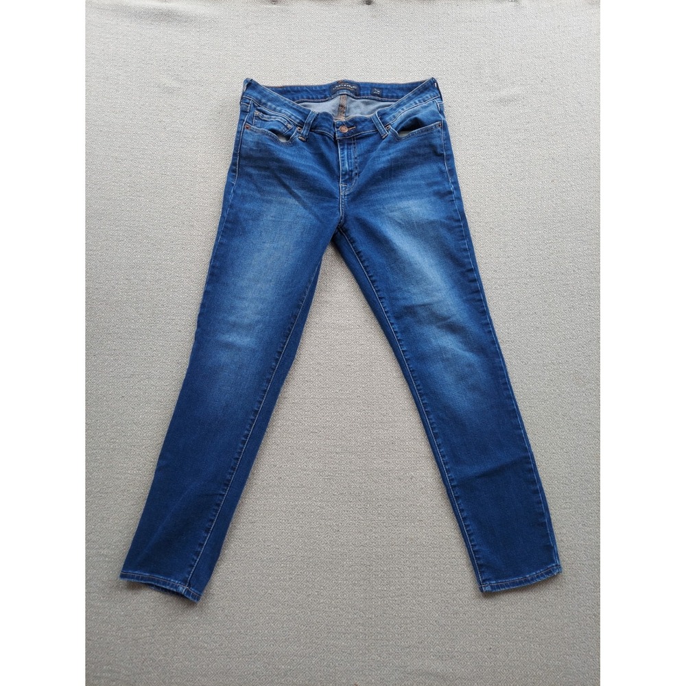 Lucky Brand Jeans Womens 10/30 Blue Skinny Regular Mid Rise‎ Medium Wash Denim